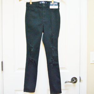 New Hollister High Rise Crop Distressed Skinny Jean
